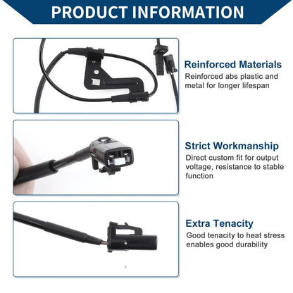 ABS Wheel Speed Sensor for Hyundai Elantra 2017-2020 (2 x Sensors)