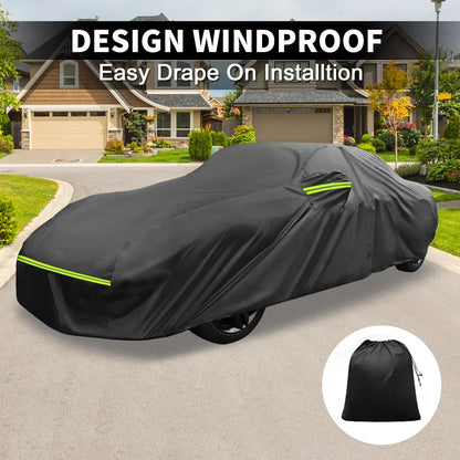 Waterproof 233D-PU Car Cover for Porsche 911 (2013-2023) with Zipper