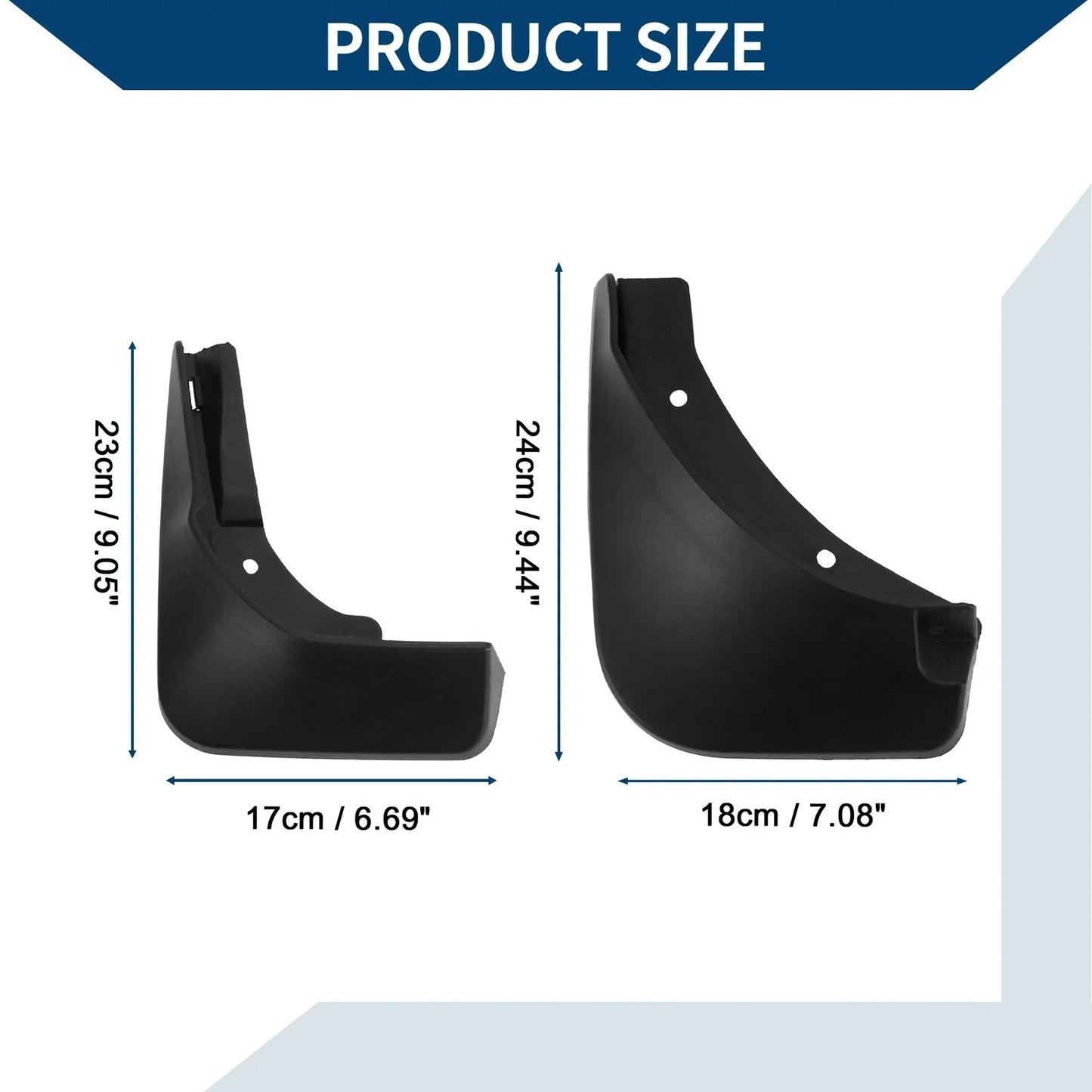 Mud Flaps Splash Guards for Mercedes-Benz A Class Hatchback (2019-2022)