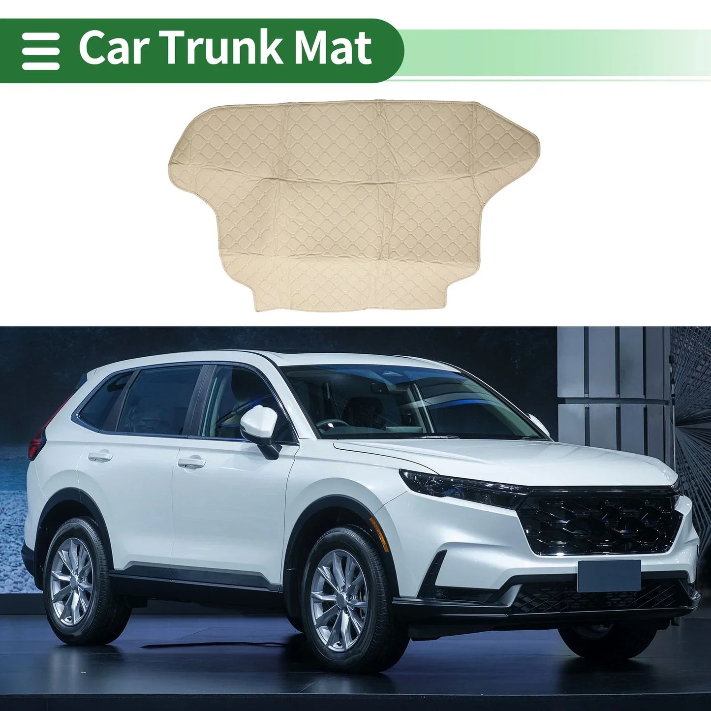 Cargo Liner Rear Trunk Mat for Honda CR-V 2002-2006 3D Circular Pattern Beige