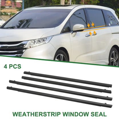 4 x Weatherstrip Window Seal for Honda Odyssey (2005-2008) PVC