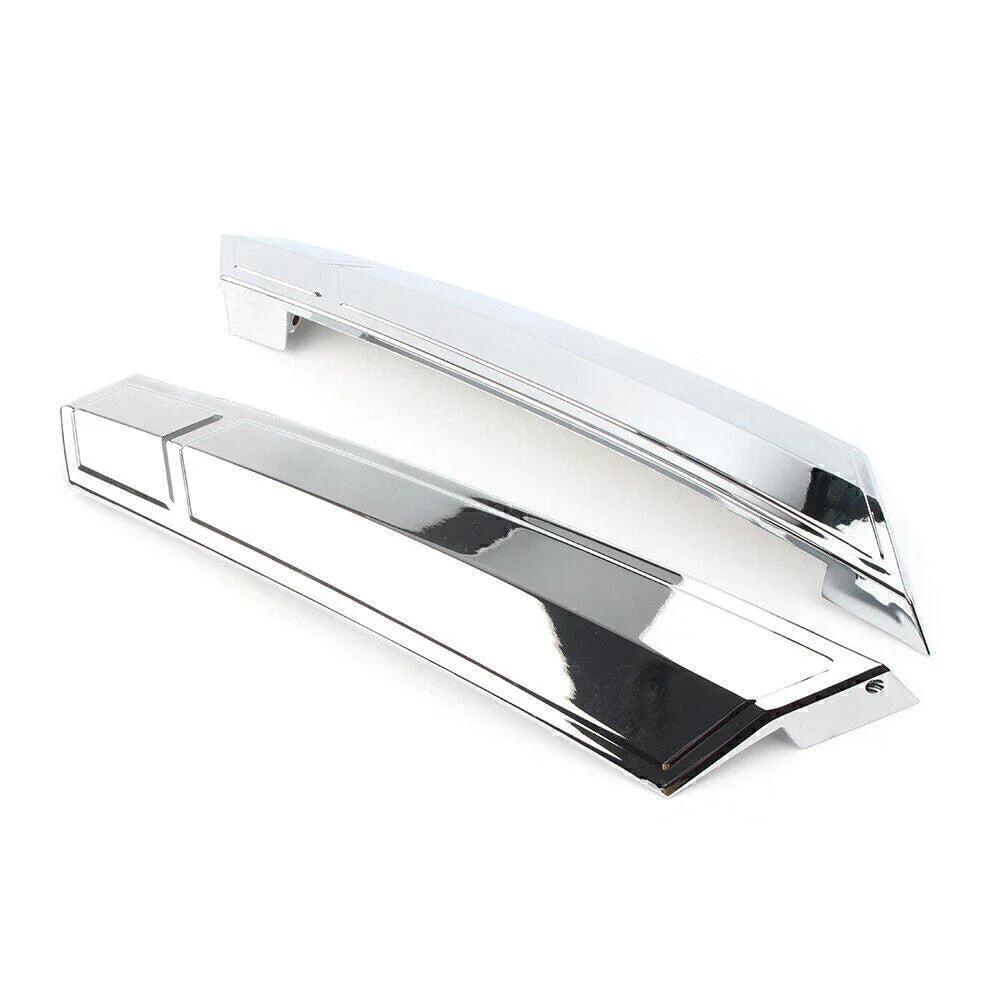 Saddlebag Hinge Covers for Victory Cross Country 2010-2017 Black/Chrome
