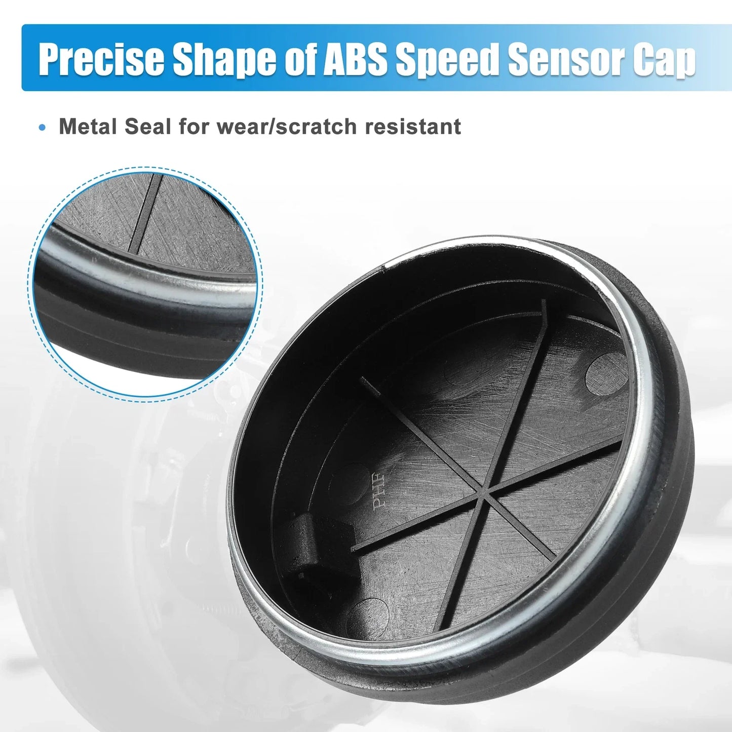 2 x Rear Hub Bearing ABS Speed Sensors for Hyundai Kia (No. 58980C1100)