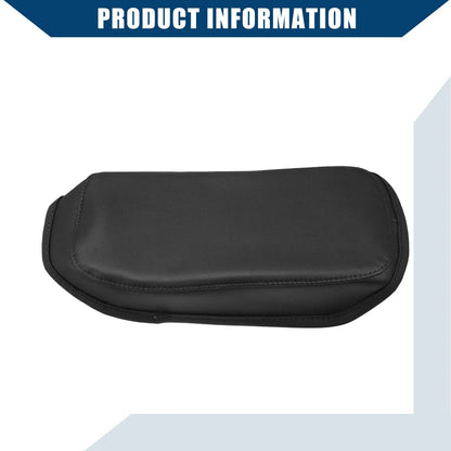 Auto Center Console Armrest Cover for Hyundai Kona 2018-2023 Faux Leather Black