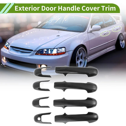 Exterior Handle Cover Trim for Honda Accord 7th Gen (2003-2007) Carbon Fiber