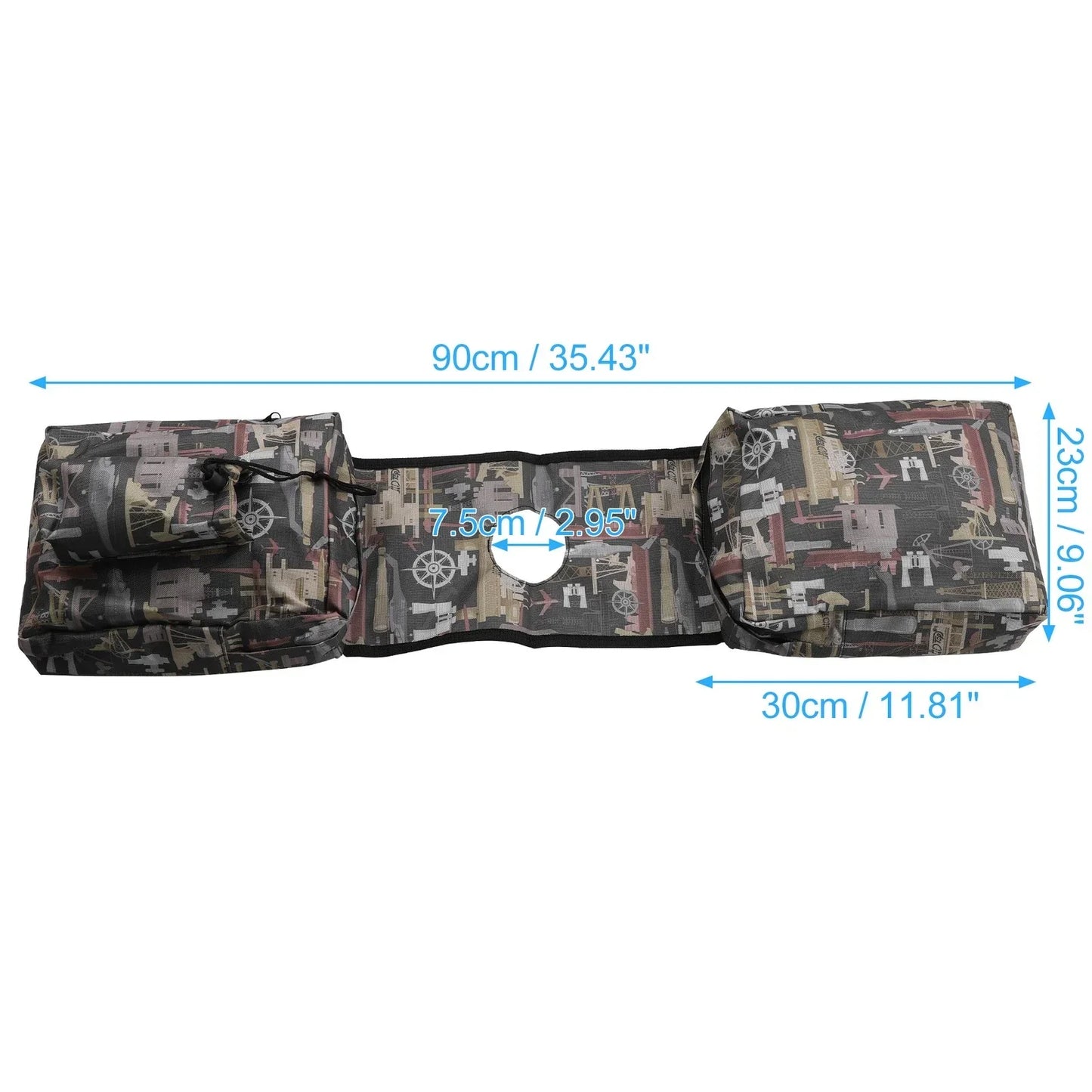 ATV UTV Saddlebags 2 x Cargo Pouch Storage Bags for Motorcycle Fuel Tank