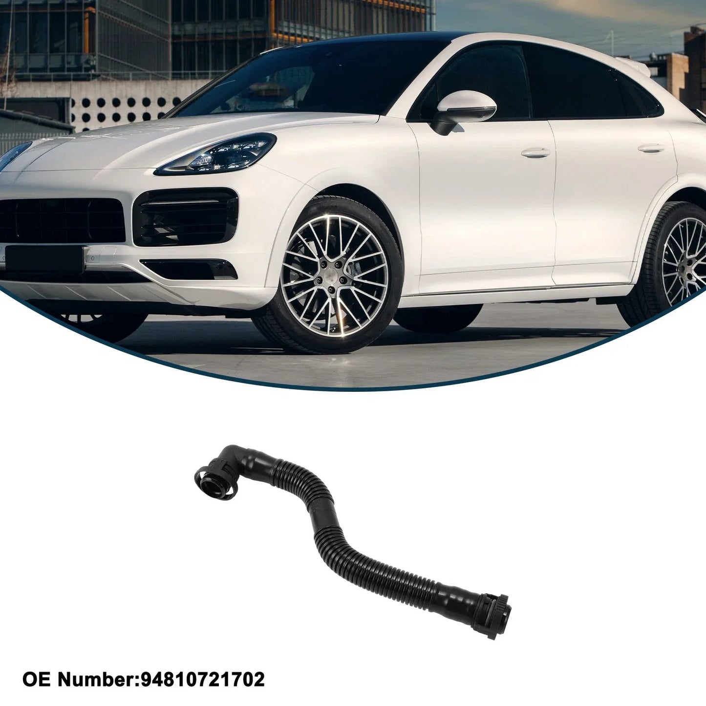 Radiator Hose for Porsche Cayenne 4.5L (2003-2010) Rubber Coolant Pipe