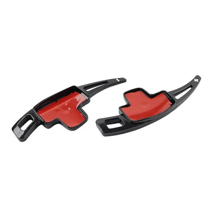 Black Steering Wheel Paddle Shifter Extensions for Benz A B C E M R S CLA CLS GLA