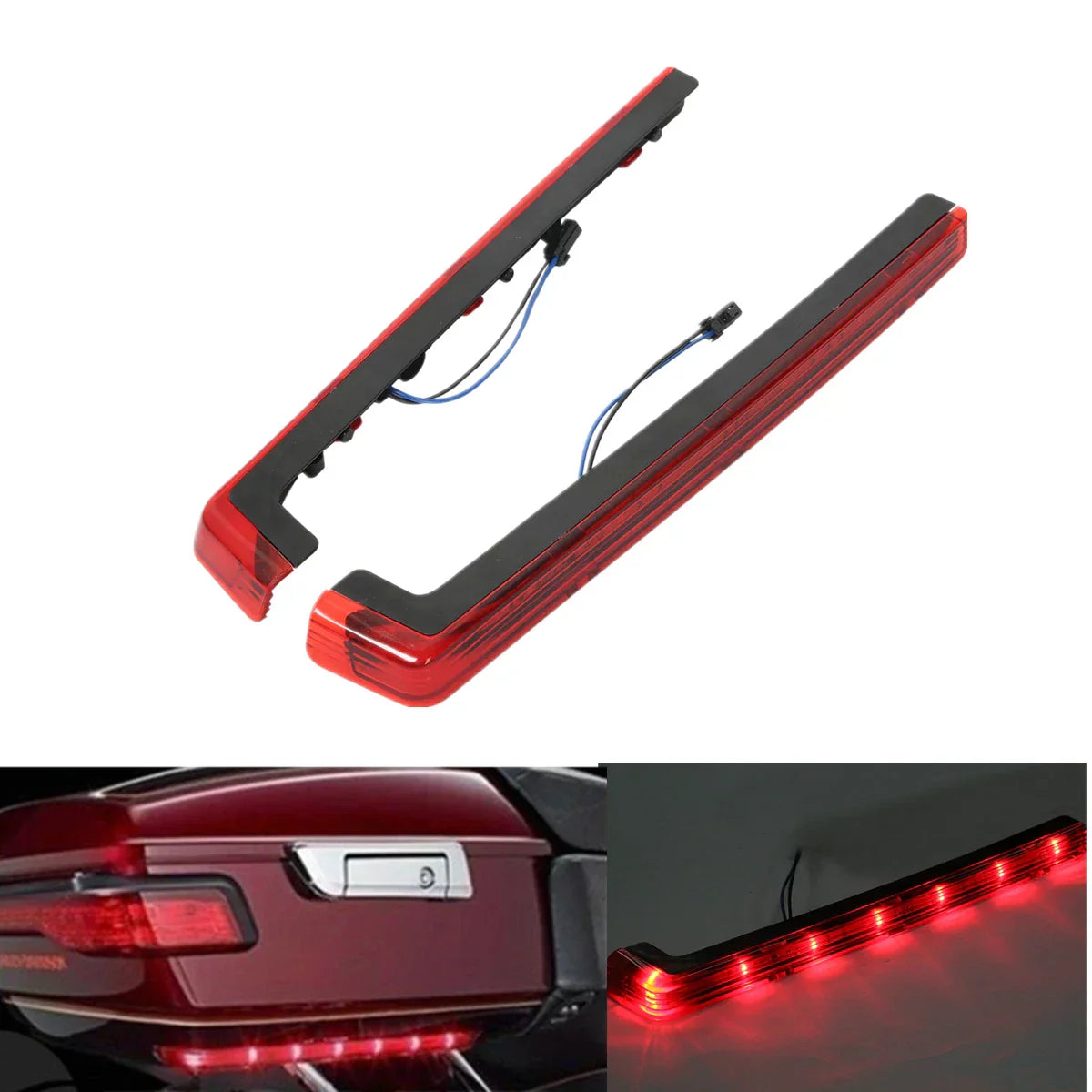 Brake Turn Tail Side Lights Wiring Harness for Harley Touring (2014-2023)