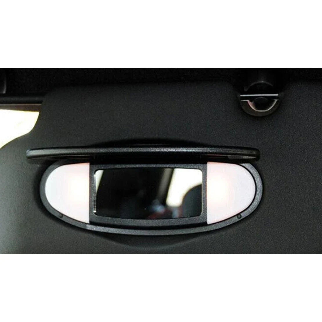 Black Mirror Cover Sun Visor for BMW Mini R55 R56 R60 (2007-2014)