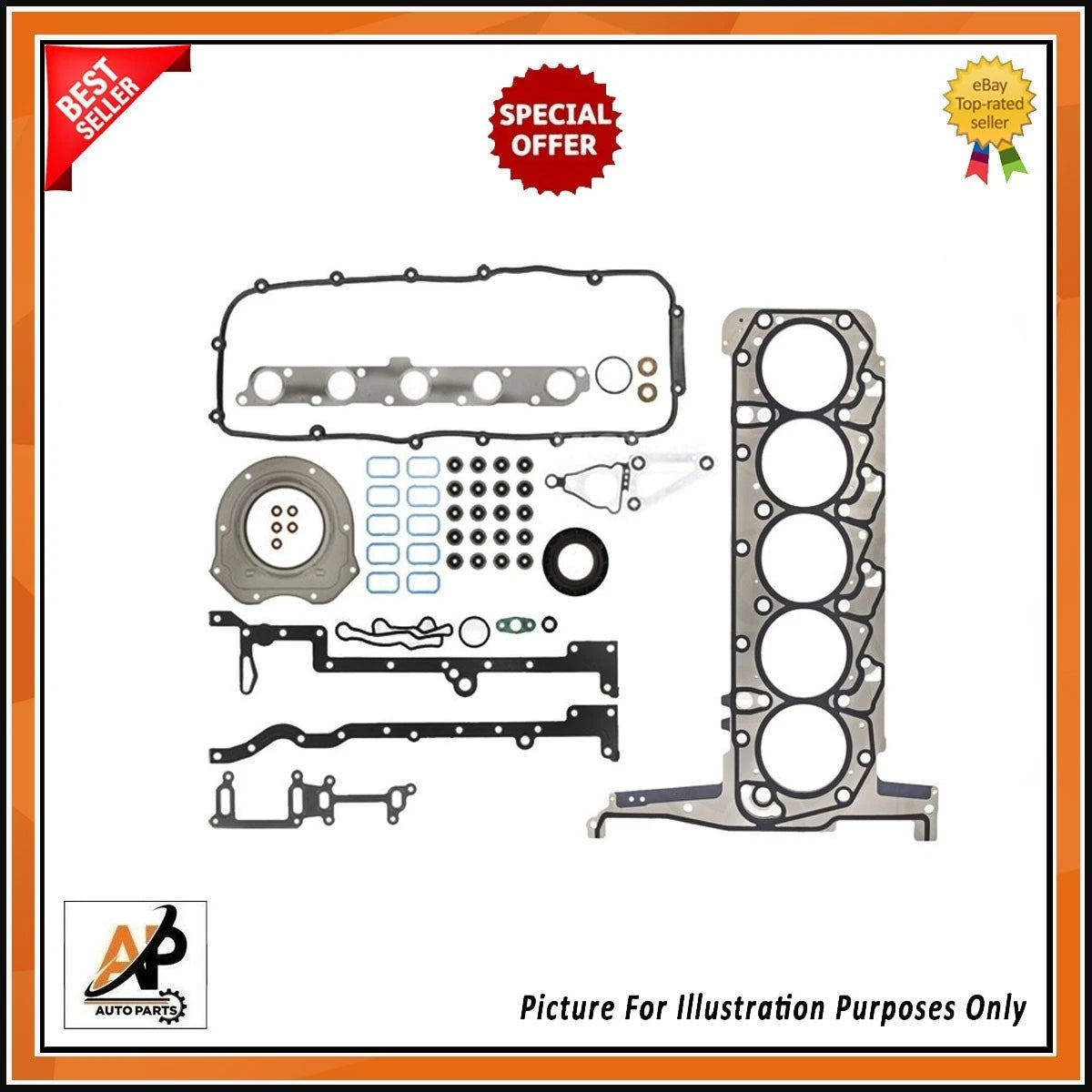 Engine Full Gasket Set Replacement Kit for Ford Ranger 3.2 TDCi (2005–2015)
