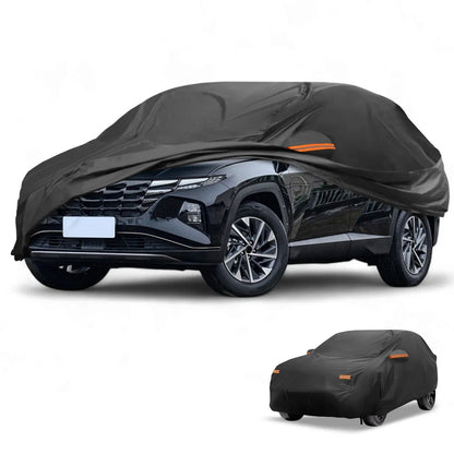 Waterproof All Weather Car Cover for Hyundai Tucson (2004-2024) Black 210D-PU
