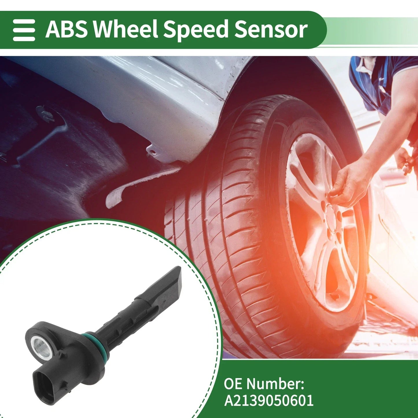 ABS Wheel Speed Sensor for Mercedes-Benz E300 4Matic (2017-2019)