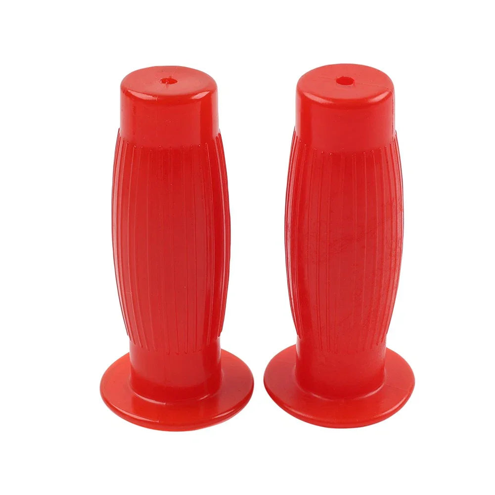 7/8" Easy-Hold Hand Grips for Vintage Motorcycle Handlebars - Red