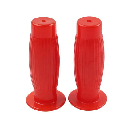 7/8" Easy-Hold Hand Grips for Vintage Motorcycle Handlebars - Red