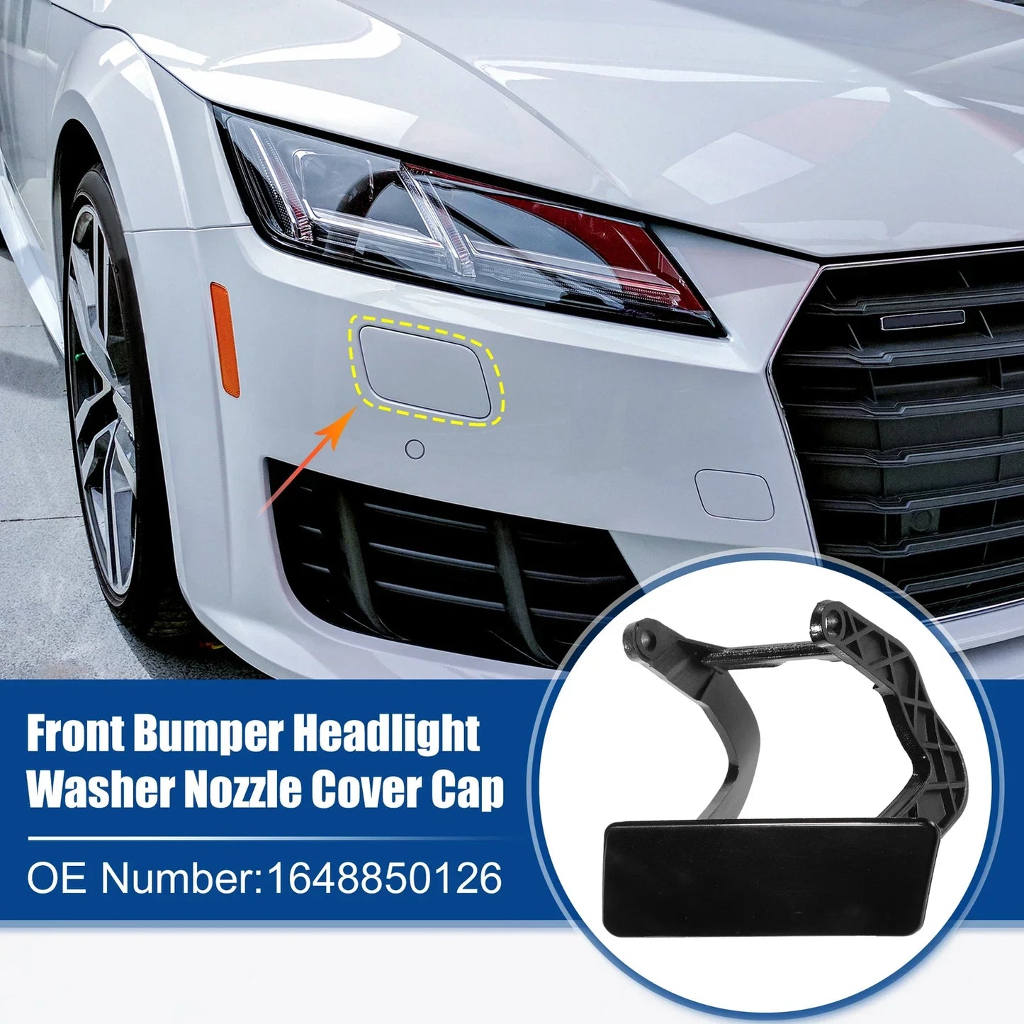 Front Left Bumper Headlight Washer Nozzle Cover for MERCEDES (2010-2015)