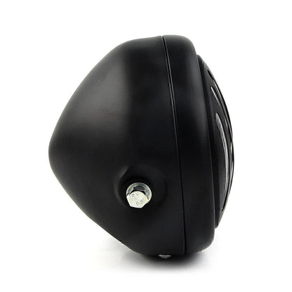 6.5" Black Motorcycle Grill Headlight for Harley Sportster