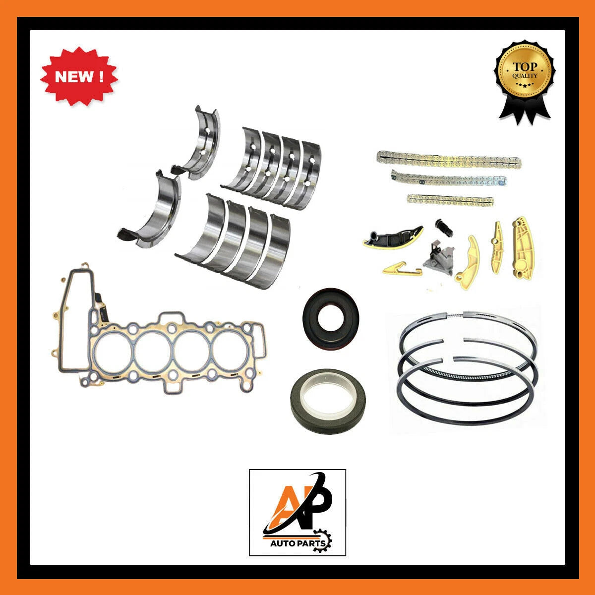 Engine Head Gasket + Engine Rebuild Kit for Land Rover 2.0 D AJ200D (204DTD)