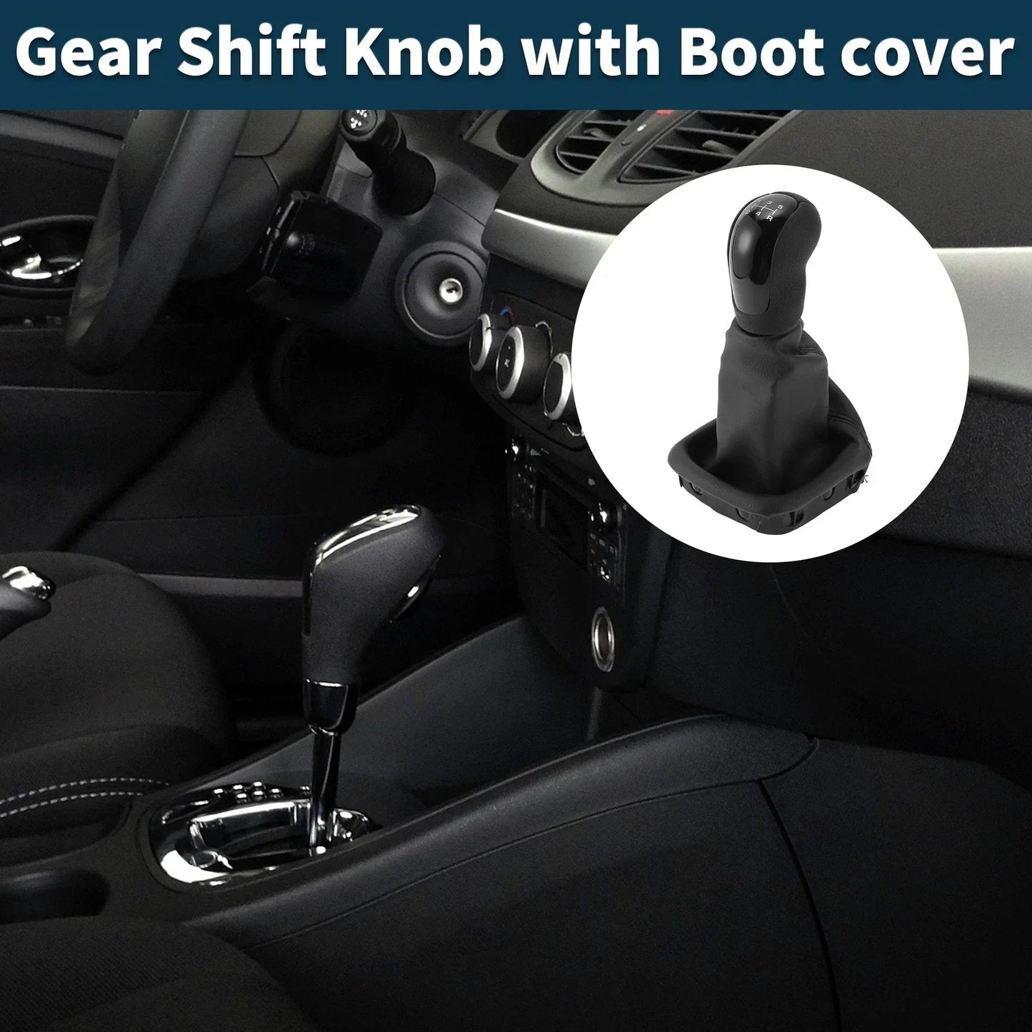 5 Speed Manual Gear Shift Knob with Cover for Mercedes-Benz A-Class (1997-2004)