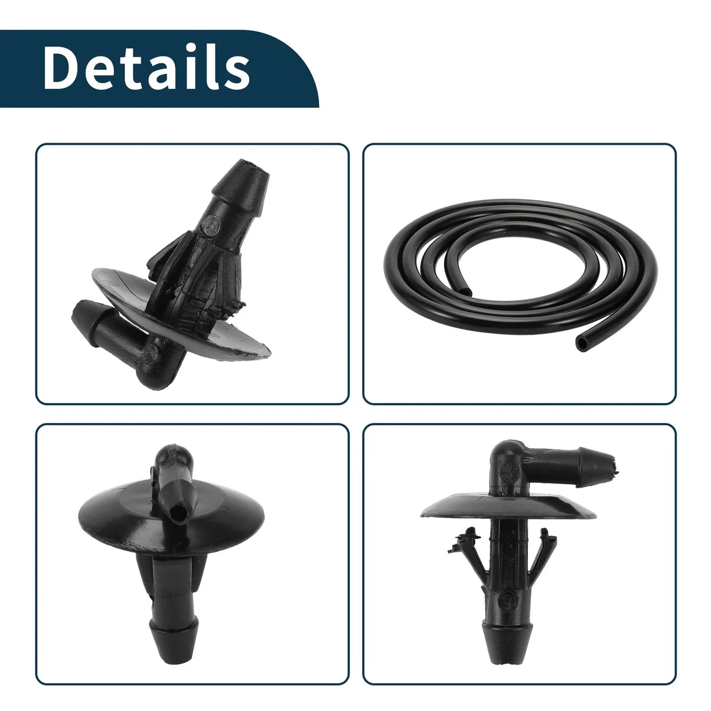 Windshield Washer Nozzle & Fluid Hose for Dodge Sprinter (2002-2018)