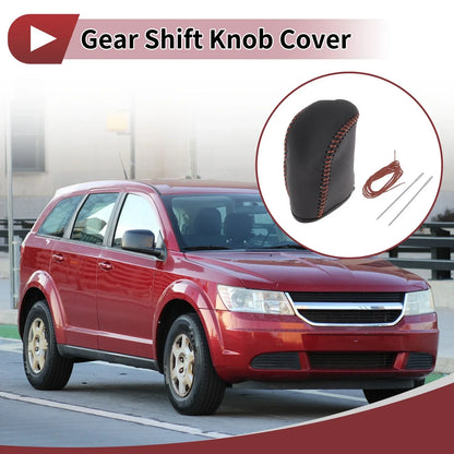 Car Gear Shift Knob Cover for Dodge Journey (2011-2020) - 1 x Black Brown
