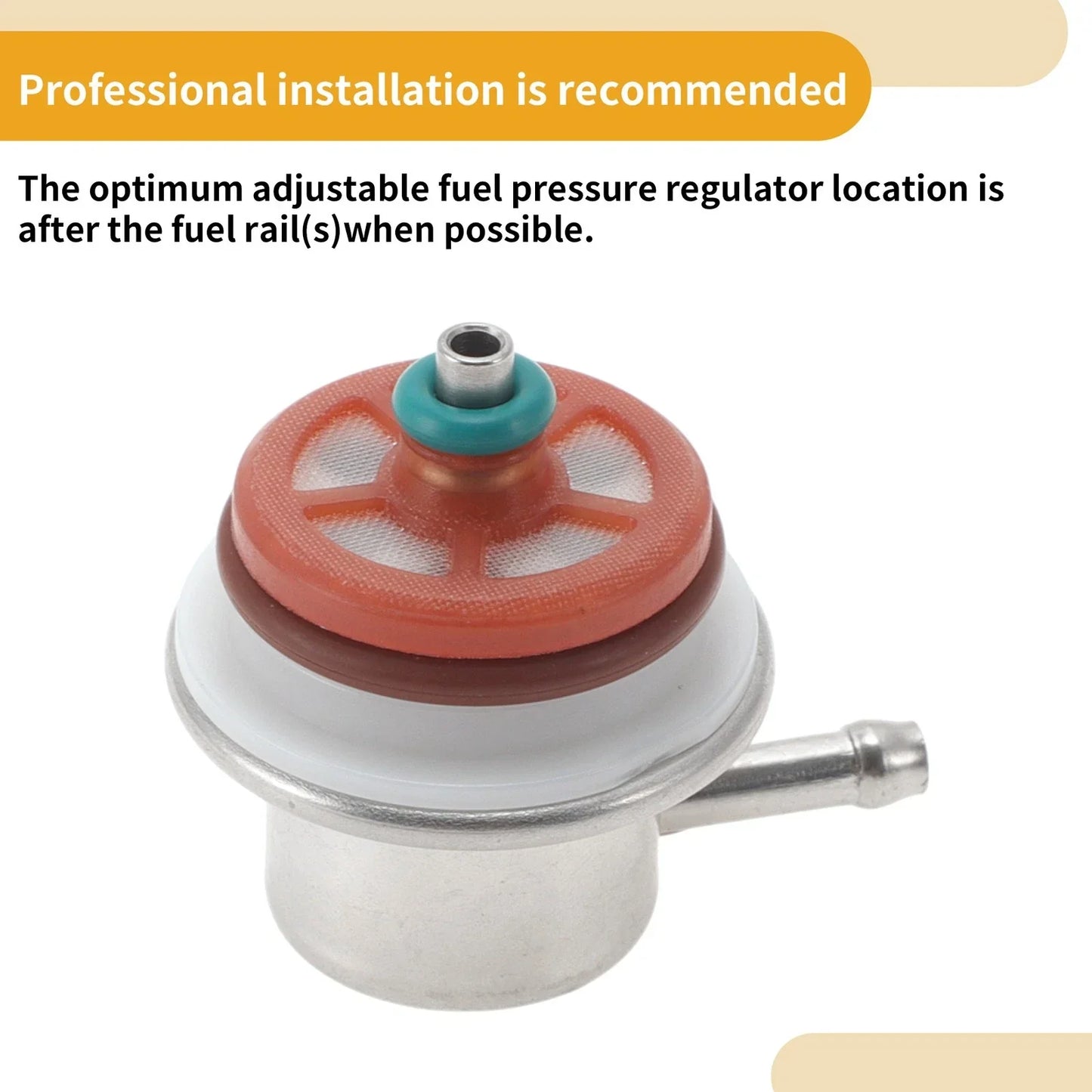 Fuel Pressure Regulator for Chevrolet Silverado 1996-2001 Metal 20-70 Psi