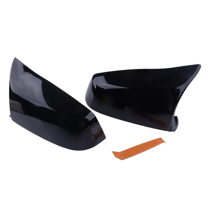 2 x Gloss Black Rear View Mirror Cover Caps for BMW 5 6 7 E60 E61 E63