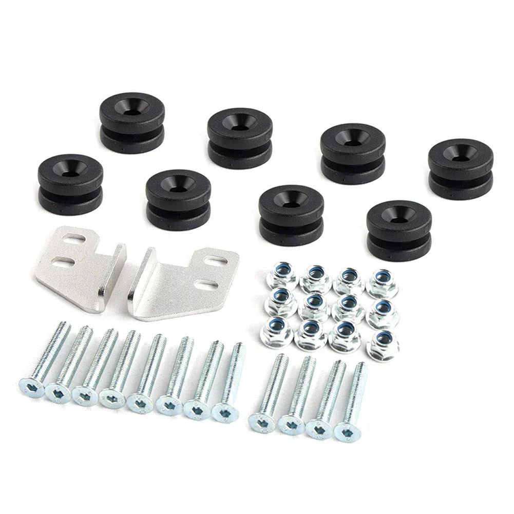 Flat Tube Motorcycle Side Luggage Case Baseplate Screw Spacers for Universal