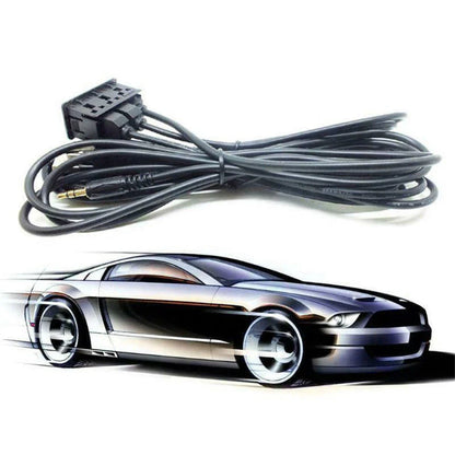 AUX Interface Dual USB Charger Panel Extension Cable Adapter for Car Dash 1.5M