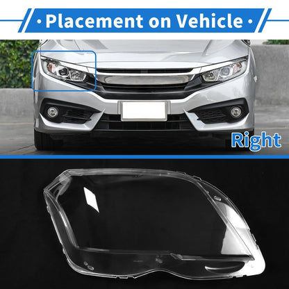 Car Front Right Headlight Lens Cover for Mercedes-Benz GLK (2009-2012)