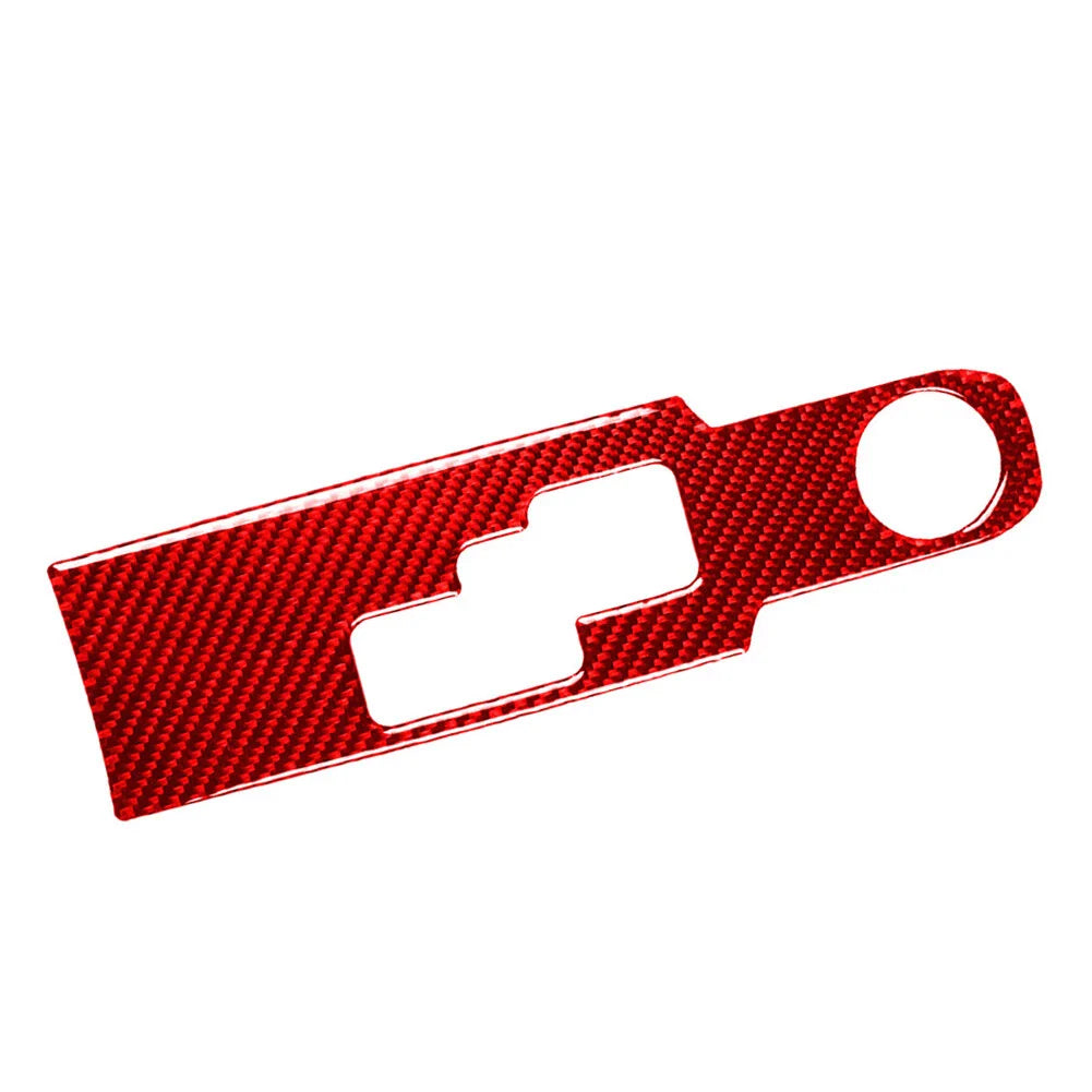 Carbon Fiber Red Gear Shift Panel Cover Trim for Nissan GTR R35 (2008-2016)