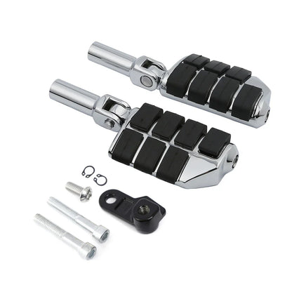 Chrome Rear Passenger Foot Pegs for Harley Softail Slim (2012-2017)