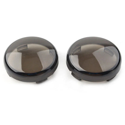 Smoke Turn Signal Lens Covers for Harley Touring Softail Dyna