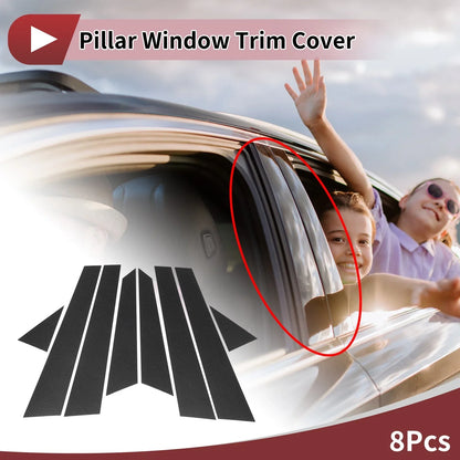 Door Pillar Window Trim for Hyundai Grandeur/Azera 2006-2010 Carbon Fiber