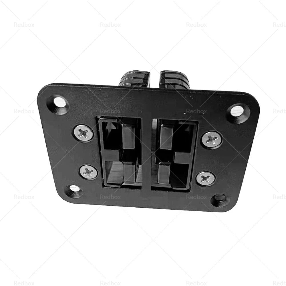 Dual Twin Aluminum Anderson Style Plug Flush Mount Plate Panel 50 Amp