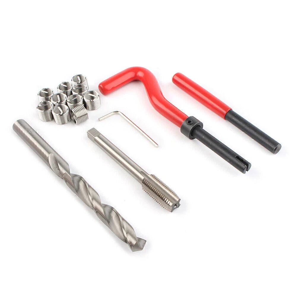 M10x1.25 Thread Repair Tool Insert Kit for Helicoil (15 pcs)