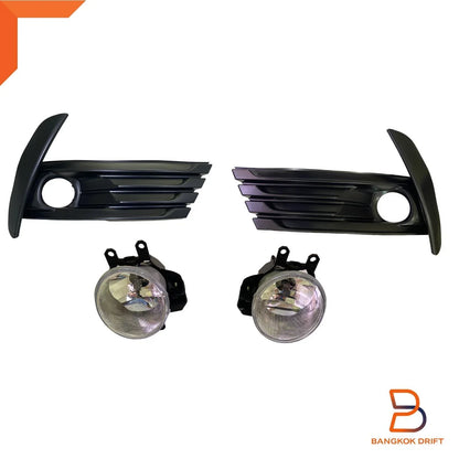 Fog Lamp Cover for Toyota Corolla ZRE172 Sedan (2017-2019) Black