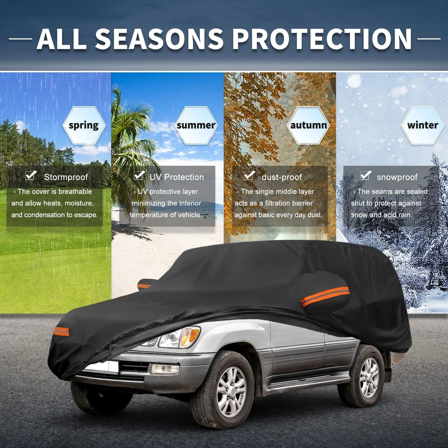 Waterproof Aluminum Film Car Cover for Lexus LX