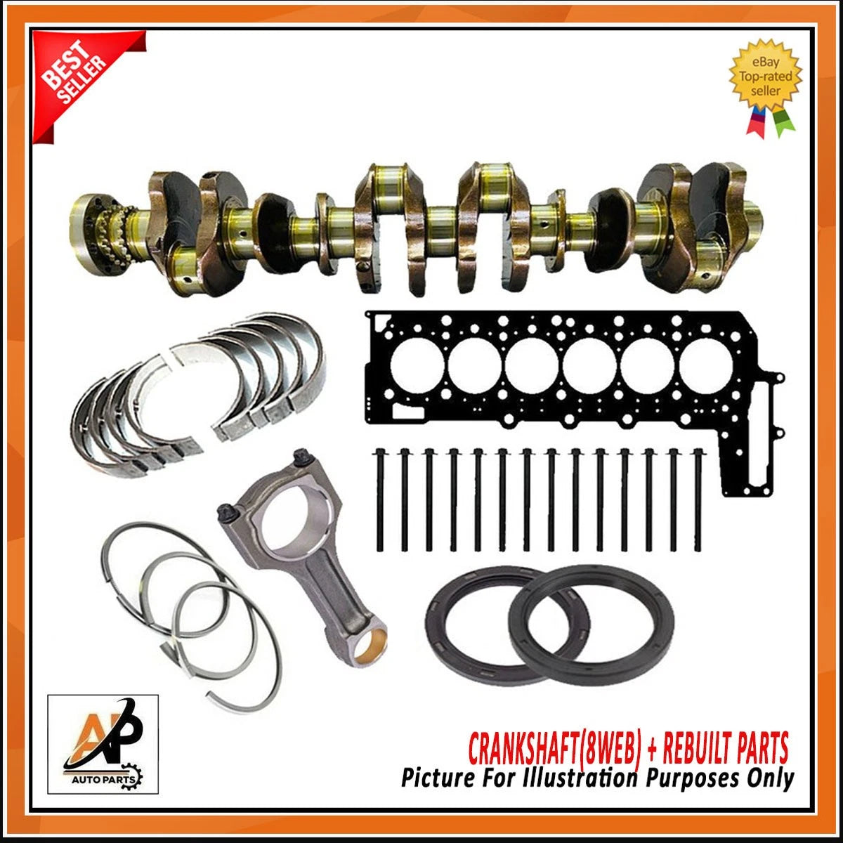 Crankshaft Replacement for BMW 3 Series 5 Series 7 Series N57D30 Diesel (2009–2019)