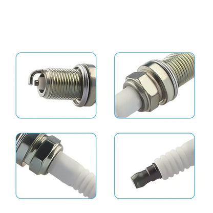 Spark Plugs & Ignition Lead Set for Kia Rio JB 1.4L Hatchback (2006-2011)