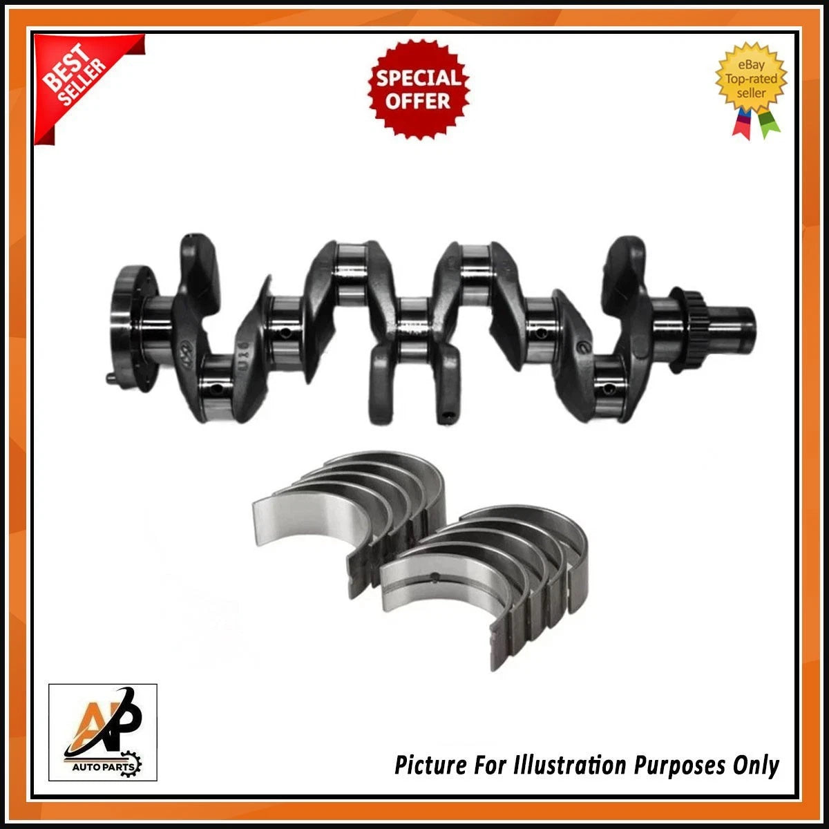 Crankshaft Bearings Set with Crankshaft for Kia Proceed Combi (CD) (2009–2018)