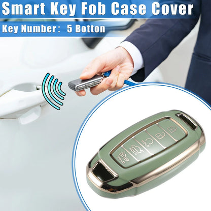 Keyless Key Fob Cover for Hyundai Elantra, Accent, Santa Fe (2011-2023)