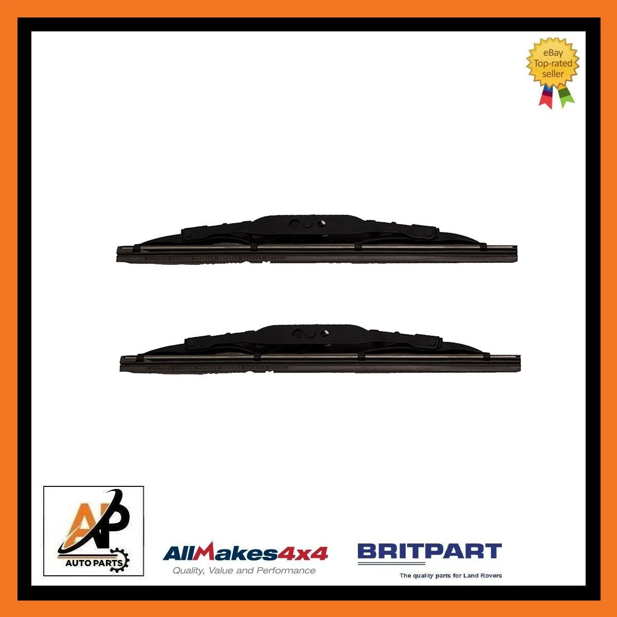Front Wiper Blade Pair Replacement for Land Rover Series 2A 3 (1957–1971)