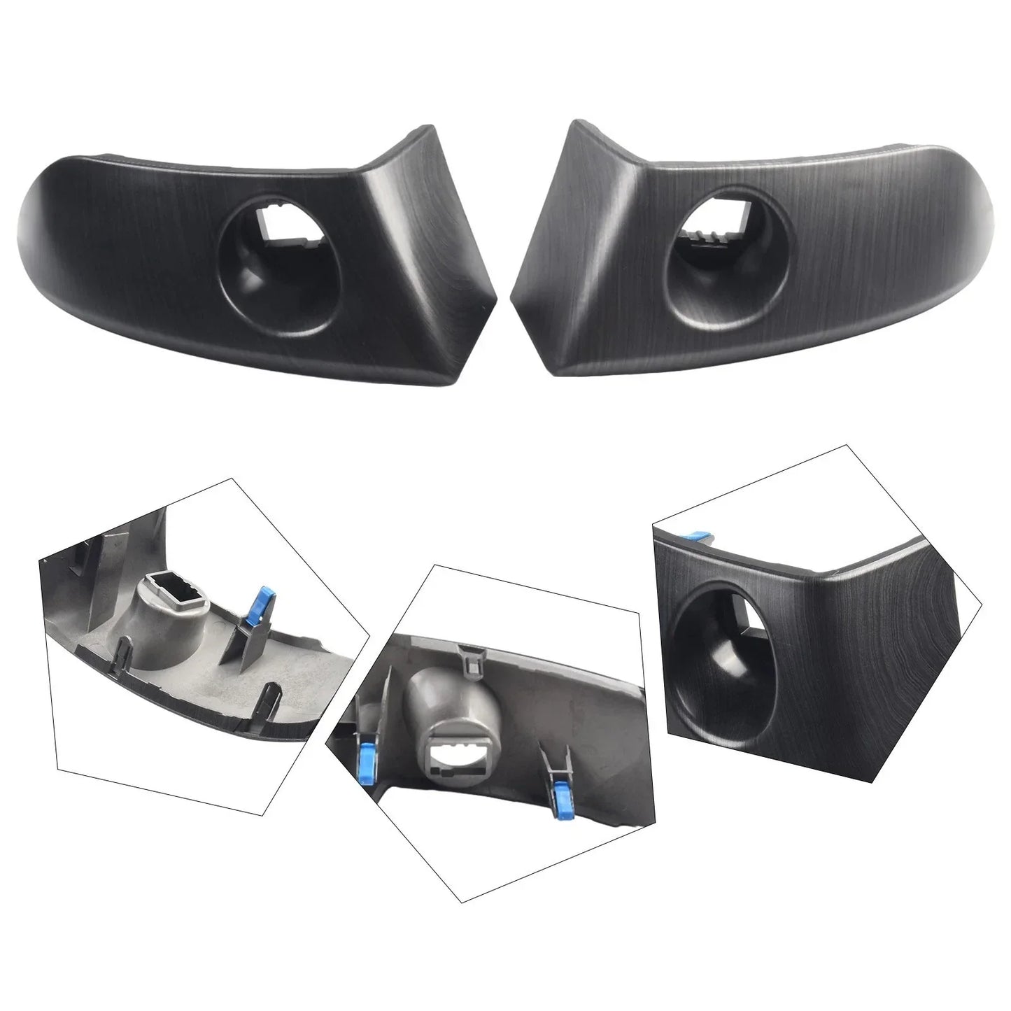 2 x Pair Instr Cluster Finish Panel Trim for Toyota Rav4 (2006–2012)
