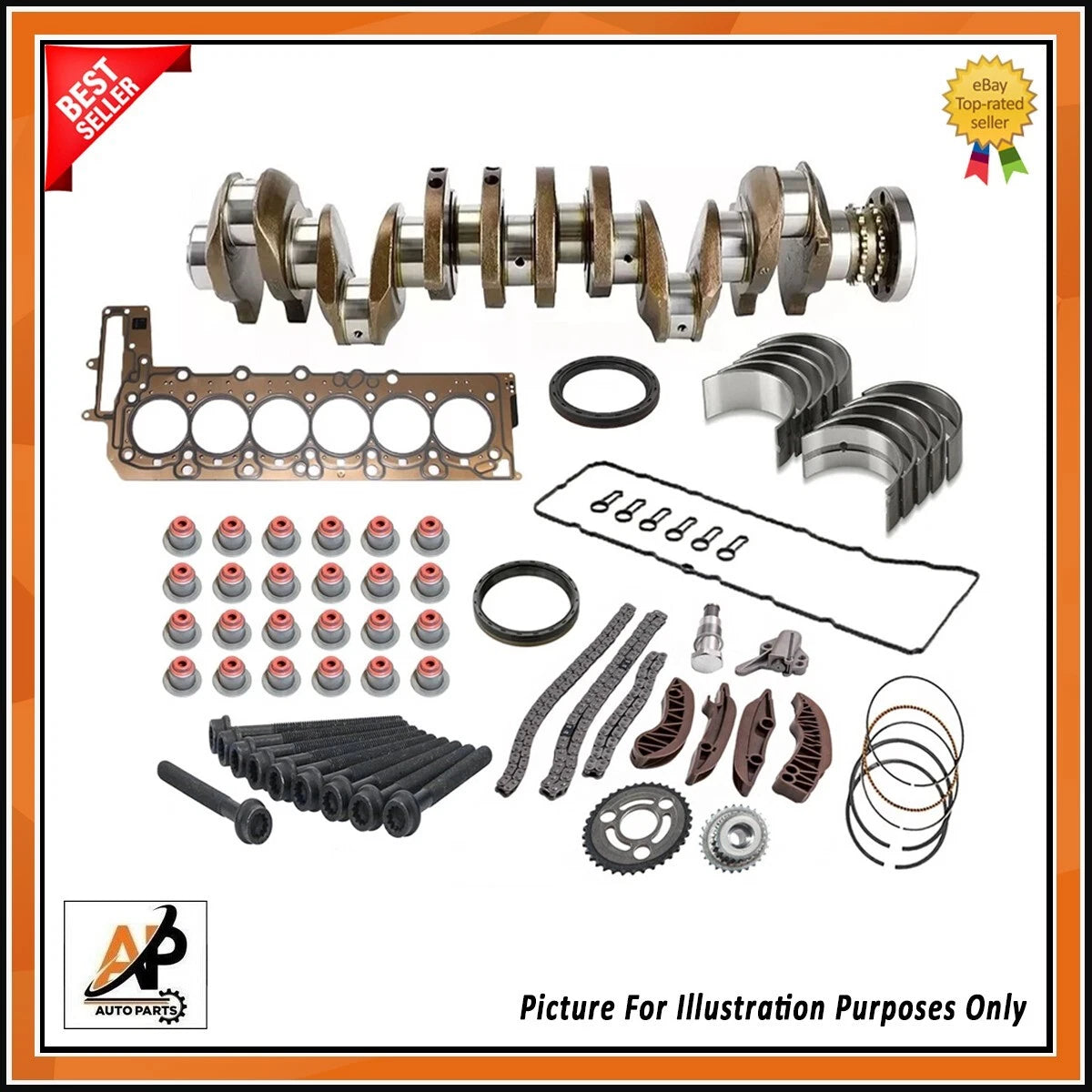 Crankshaft Timing Chain Kit for BMW 3 Series 540D D3 D4 (2010–2017)
