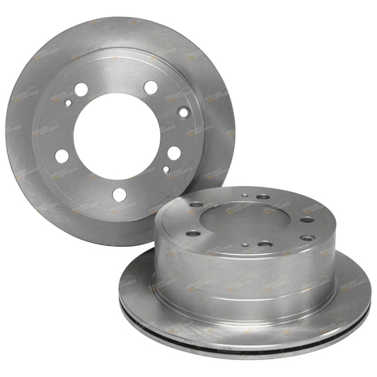 2 x Rear Disc Brake Rotors for Toyota Landcruiser VDJ76 VDJ78 VDJ79 (2007–2013)