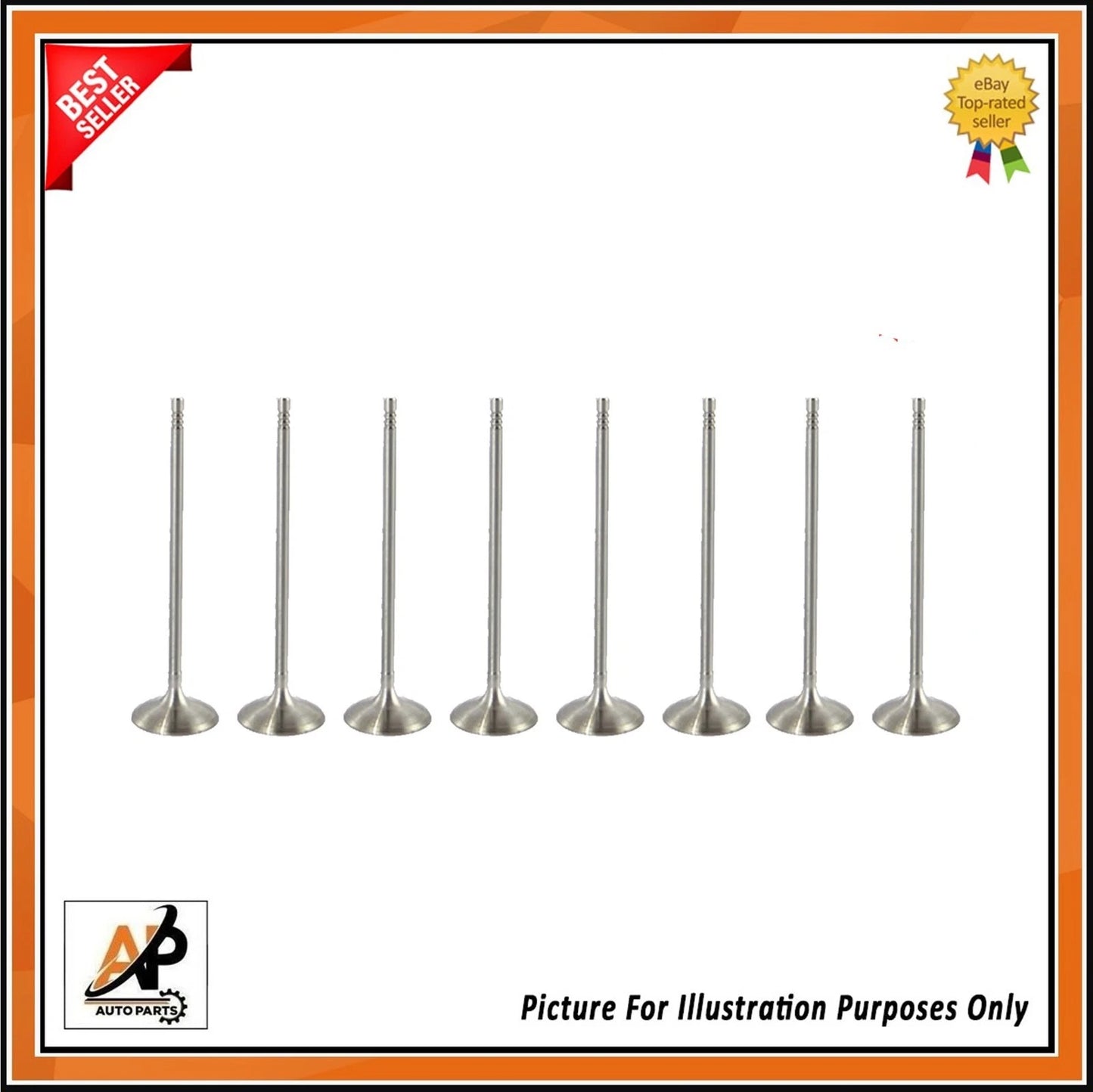 Engine Inlet Valve Replacement Set of 8 for BMW 1 3 5 X3 X5 X6 (2012–2020)