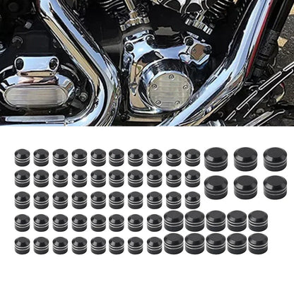 62X Engine Bolt Caps for Harley Touring Road King Street Glide (2017-2024)