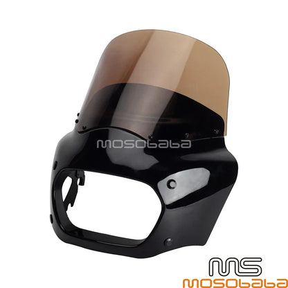 Smoke Windshield Headlight Fairing for Harley Softail Fat Bob (2018-2023)
