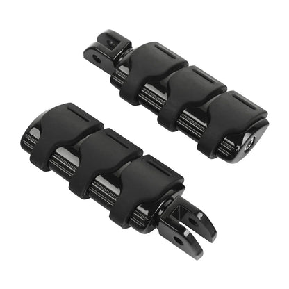 Black Front Rider Driver Footpeg Pegs for Harley Softail Low Rider (2018-2025)